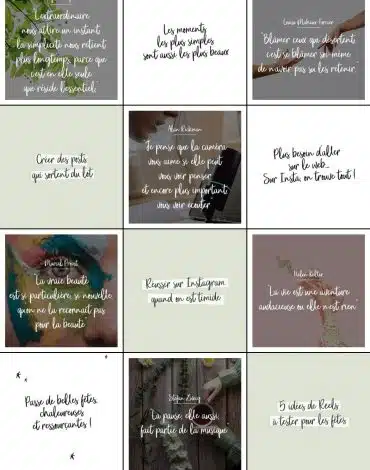 feed instagram lignes diagonales profil professionnel Instagram