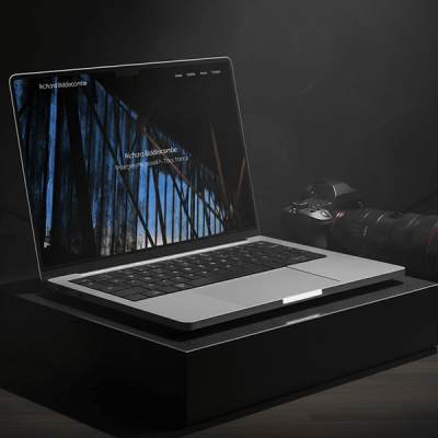 Richard Biddiscombe Mockup Laptop
