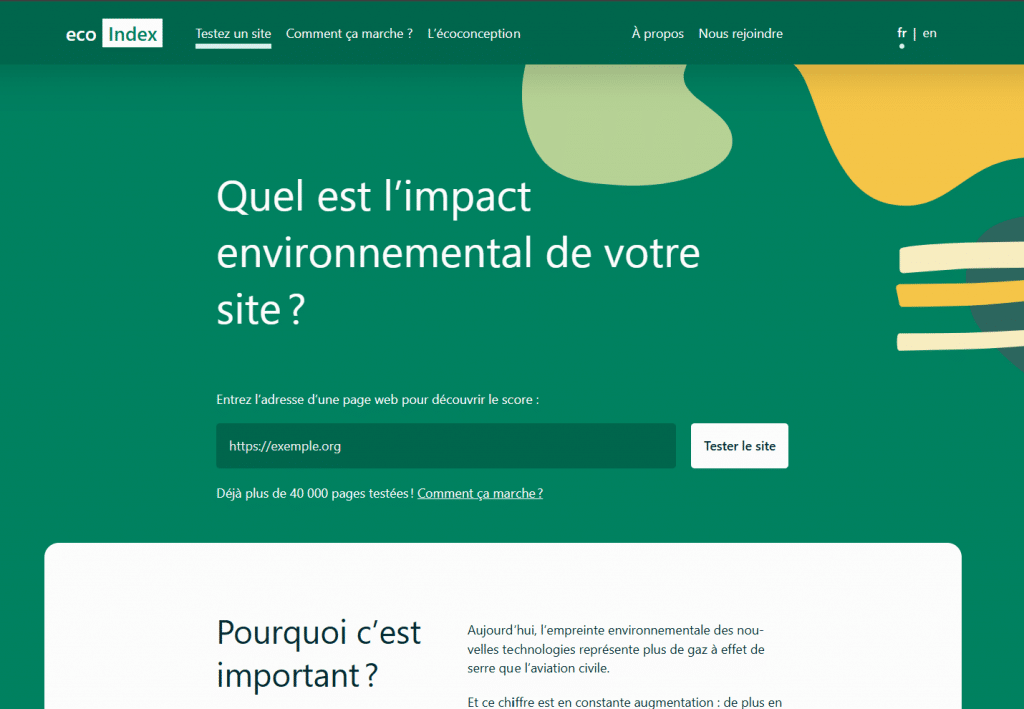 site web éco responsable