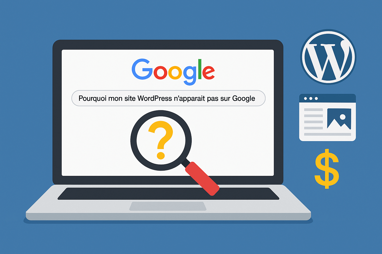 Pourquoi mon site WordPress n'apparait pas dans Google