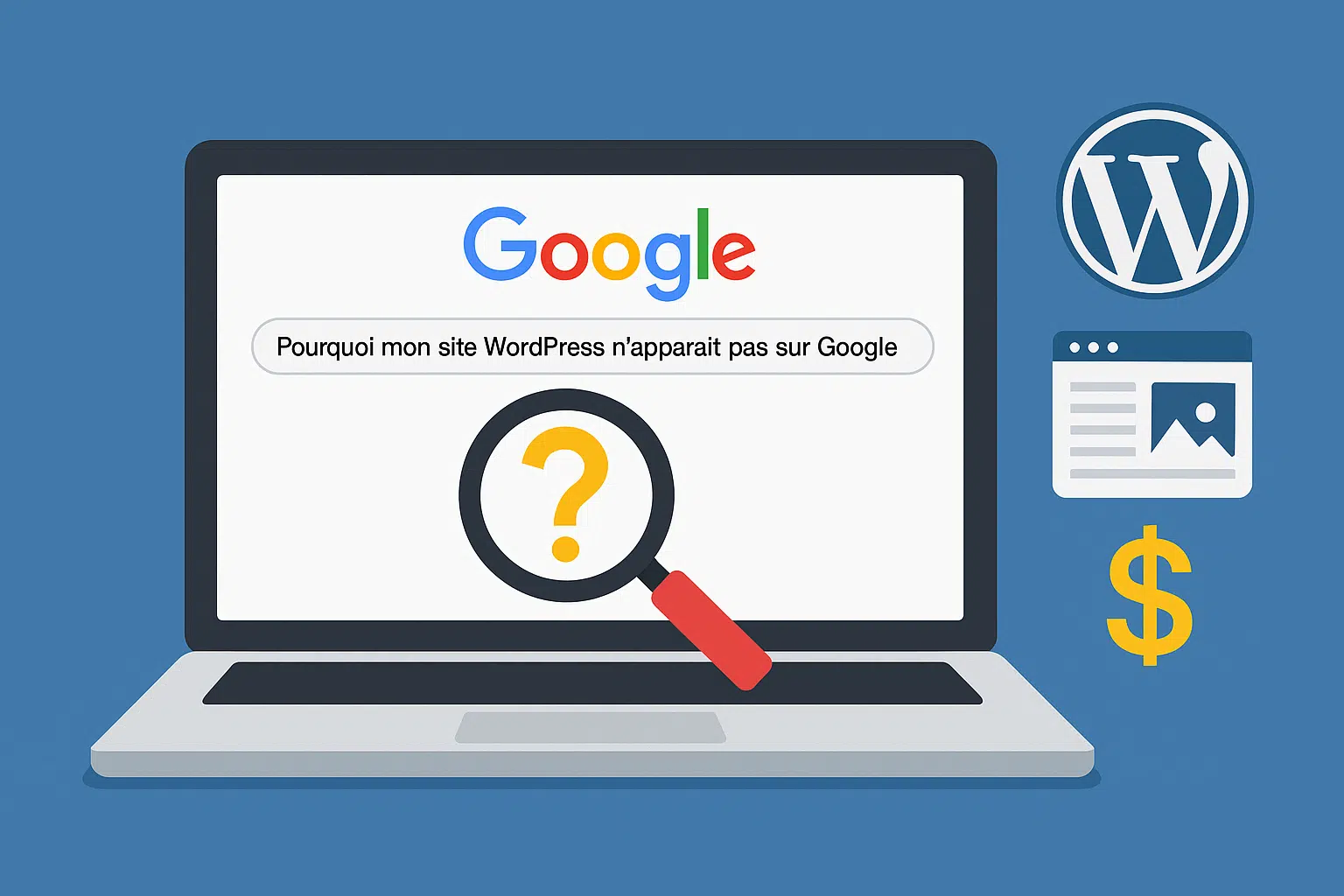 Pourquoi mon site WordPress n'apparait pas dans Google