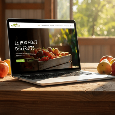 Les Vergers Lyonnais Mockup Laptop