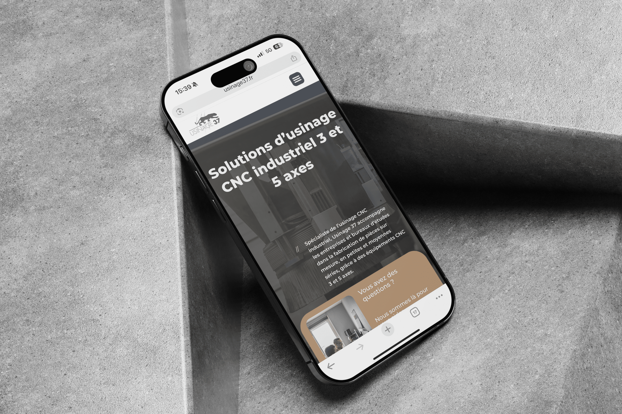 Site mobile usinage37