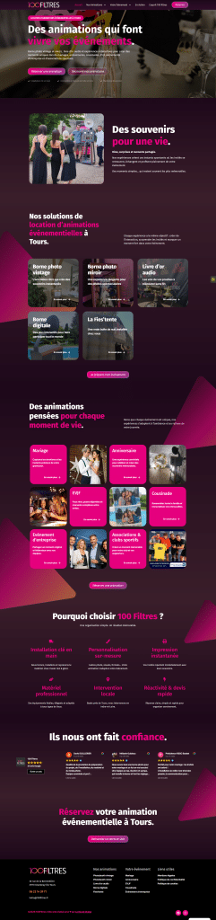 homepage 100 filtrres