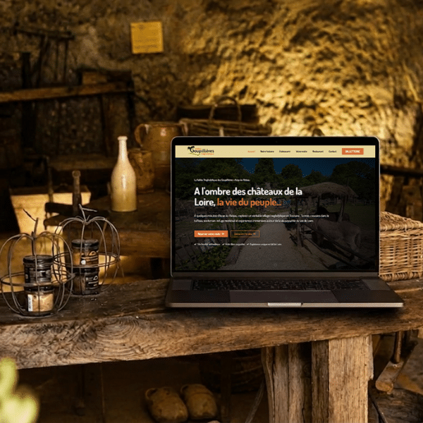 Mockup PC la Vallée Troglodytique des Goupillières